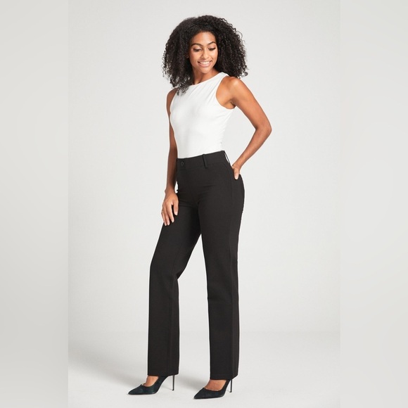 Betabrand Pants - Betabrand Straight-Leg Two-Pocket Dress Pants Yoga Pants 3X Petite NIB NWT
